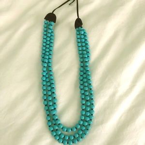 Turquoise Tone  Bead Necklace